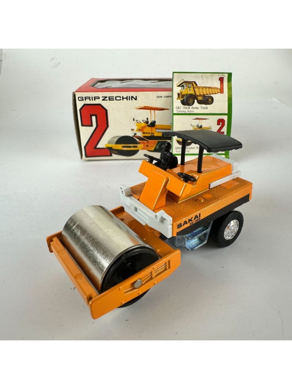 Vintage Sakai Roller SV100 Die-Cast Toy By Grip Zechin